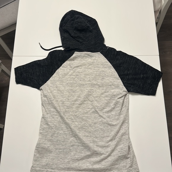 Grey and black baseball short sleeve t-shirt - Picture 2 of 2